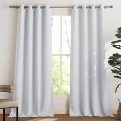 Pony 2 db sötétítő függöny szett 228x117 cm világosszürke fehér színben (szaro-biały)