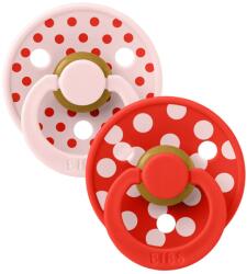 BIBS Залъгалки Bibs - Colour Studio Polka, 6-18 м, 2 броя, Blossom/Candy Apple (12034103) - baby