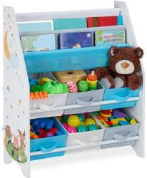 Ginger Home Детска етажерка с 6 кутии за съхранение Ginger Home - Гора (JWTR-3171)