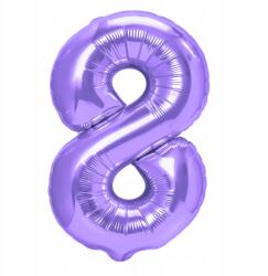 PartyPal Lila fólia lufi 8-as szám, 100 cm