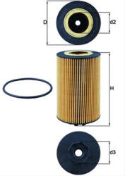 MAHLE Filtru ulei MAHLE OX1140D (OX1140D)