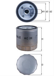MAHLE Filtru combustibil MAHLE KC20 (KC20)