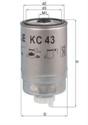 MAHLE Filtru combustibil MAHLE KC43 (KC43)