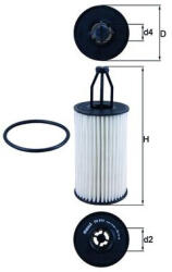 MAHLE Filtru ulei MAHLE OX814D (OX814D)