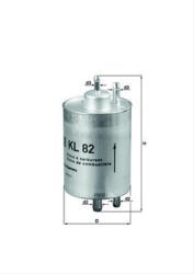 MAHLE Filtru combustibil MAHLE KL82 (KL82)