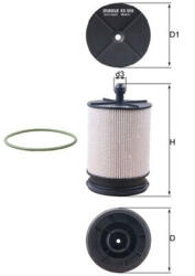 MAHLE Filtru combustibil MAHLE KX569D (KX569D)