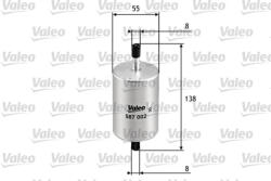 Valeo Filtru combustibil VALEO 587002 (587002) - turbochic