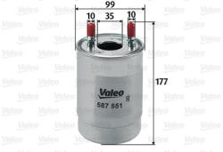 Valeo Filtru combustibil VALEO 587551 (587551) - turbochic
