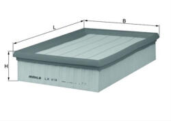 MAHLE Filtru aer MAHLE LX418 (LX418)