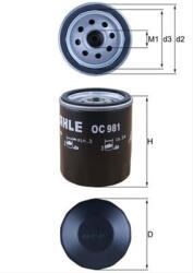 MAHLE Filtru ulei MAHLE OC981 (OC981)