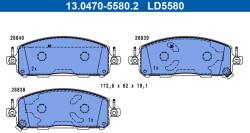 ATE set placute frana, frana disc ATE Ceramic 13.0470-5580.2 (13.0470-5580.2)