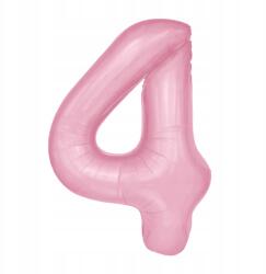 PartyPal Fólia lufi Szám 4 Rózsaszín 100cm
