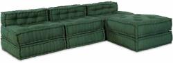 vidaXL Unitate de canapea modulara 4 pcs Verde Tesatura GartenMobel Dekor (3315079)