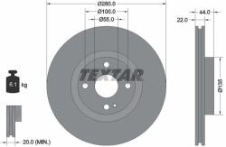 TEXTAR Disc frana TEXTAR 92301503 (92301503)