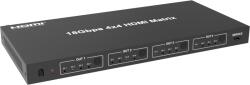 EVOCONNECT Матричен комутатор HDMI 2.0 4x4 с дистанционно управление (HDCVT-HDC-MXB44C)