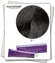 ALFAPARF Milano - Vopsea Fara Amoniac Alfaparf Milano Color Wear Vopsea permanenta 60 ml 5.1 Castano Chiaro Cenere