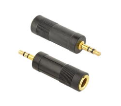 CableXpert Adaptor audio Cableexpert A-6.35F-3.5M de la 6, 35 mm mama la 3, 5 mm mascul, Negru (A-6.35F-3.5M)