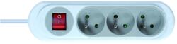 Debflex Prelungitor Nola Debflex H05VV-F 3G1 2P+T, 3 prize, 1 m (716013)