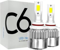 Techstar Set 2 LED-uri Auto Techstar® C6, 9005, 36w, 3800 Lumeni, 6500K, AUTO, 12-24 Volti, COB (SKU2474)