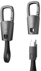 Tech-Protect ultraboost dna keychain type-c cable pd 60w / 3a iron grey (5906302331963)