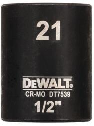 DEWALT DT7539-QZ Extreme Impact dugókulcs, 1/2" , rövid, 21 mm (DT7539-QZ)