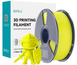 Sunlu Filament 3D Sunlu PLA+ 1.23g/cmp Galben (PLA+ Y)