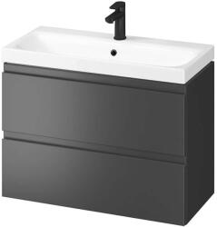 Cersanit Moduo - Dulap cu lavoar, 57x80x38 cm, 2 sertare, antracit S801-468-DSM (S801-468-DSM)