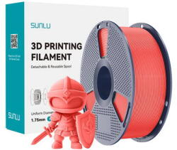Sunlu Filament 3D Sunlu PLA+ 1.23g/cmp Negru Rosu Cherry (PLA+ CR)