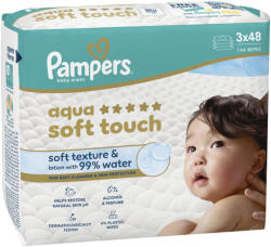 Pampers Кърпички Pampers Harmonie - Aqua Soft Touch, 3 x 48 броя (1100050902) - ozone