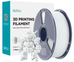 Sunlu Filament 3D Sunlu PLA+ 2.0 1.21g/cmp Alb Ceramic (PLA+ 2.0 Cer)