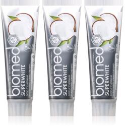Biomed Superwhite pasta de dinti cu efect intaritor cu ulei de cocos 3x100 g