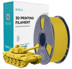 Sunlu Filament 3D Sunlu PLA+ de Mare Viteza 1.23g/cmp Galben (PLA+ H-S Y)