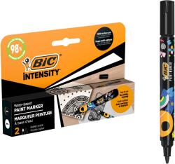 BIC Intensity permanens festékfilcek, Fekete/Fehér, 2 db-os kiszerelés