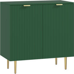 HOMCOM Bufet pentru bucătărie mobilier de depozitare cu 2 uși poliță reglabilă picioare metalice ridicate 80 x 40 x 80 cm verde măsliniu | Aosom Romania (83A-188V81GN) Bufet