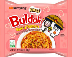 Samyang Buldak Chicken Ramen Rose Flavor csípős csirkeízű instant tészta 140g