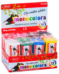Daco Plastilina 50 g Monocolora DACO - Set 24 (PL1210)