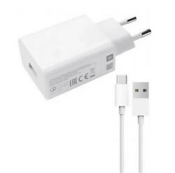 Xiaomi Зарядно устройство XIAOMI за електрическата мрежа USB гнездо 15W + кабел Type-C БЯЛ MDY-18-EG (MDY-18-EG)
