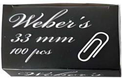  Weber' s Iratkapocs - Fém - 33 mm - 100 db (17741)