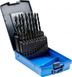 Pferd SET SPB DIN 338 HSSG N 1-10 STEEL 19 Acél Fém spirálfúró készlet 19 részes 1 mm, 1.5 mm, 2 mm, 2.5 mm, 3 mm, 3.5 mm, 4 mm, 4.5 mm, (25203701)