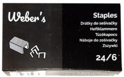  Tűzőkapocs WEBER' S 24/6 1000 darabos (70496)