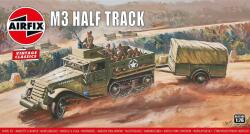 Airfix Model asamblabil Militar: Tancuri - Transportor blindat semicană american M3, Vintage Classics (AIR02318V)