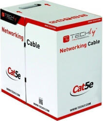 TECHLY Cablu retea torsadat F/UTP Cat. 5E CCA 305m Cablu rigid de exterior Negru Techly Professional ITP8-RIS-0305LO (itp8-ris-0305lo)