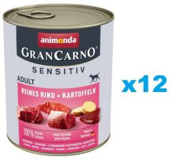 Animonda Grancarno Sensitive Marhahús burgonyával 12x800 g