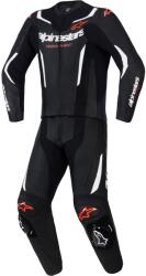 Alpinestars GP Force V2 kétrészes bőroverál fekete-fehér-fluo piros