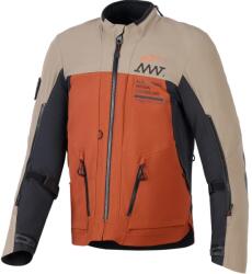 Alpinestars AMT-8 Stretch Drystar XF motoros kabát barna-narancssárga-fekete