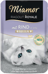 Miamor 44x100g Miamor Ragout Royale Kitten Marha nedves macskatáp