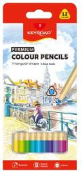Keyroad Creioane colorate triunghiulare KEYROAD, 12 buc. , amestec de culori