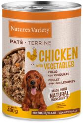 Nature's Variety 6x400g Nature's Variety Paté Medium/Maxi Adult Csirke nedves kutyatáp