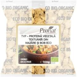 Pronat Glass Pack Set 2 x Proteina Vegetala Texturata din Mazare si Bob Bio, TVP, Bucati Mari, 100 g (ORP-2xPRN13376)