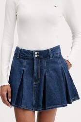 Tommy Jeans fustă plisată din denim 9BY2-SDDZUE_59X (DW0DW22897)